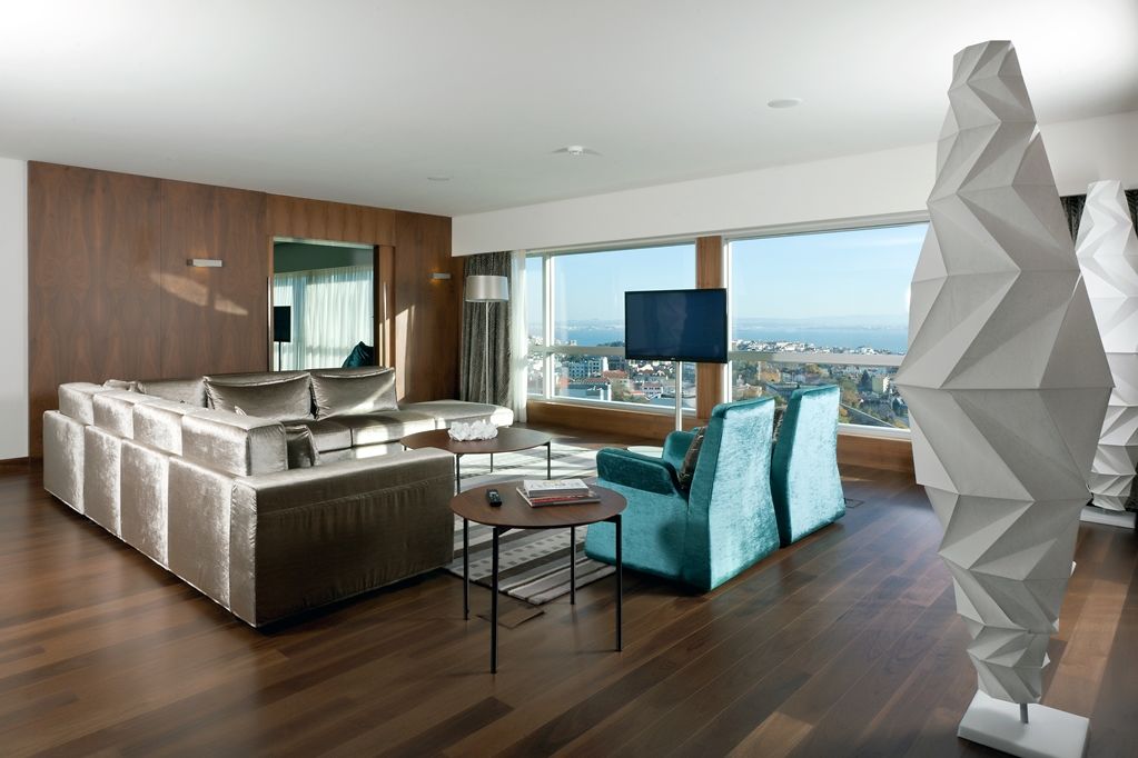 Epic Sana Lisboa Hotel Exterior foto A living room in a penthouse apartment